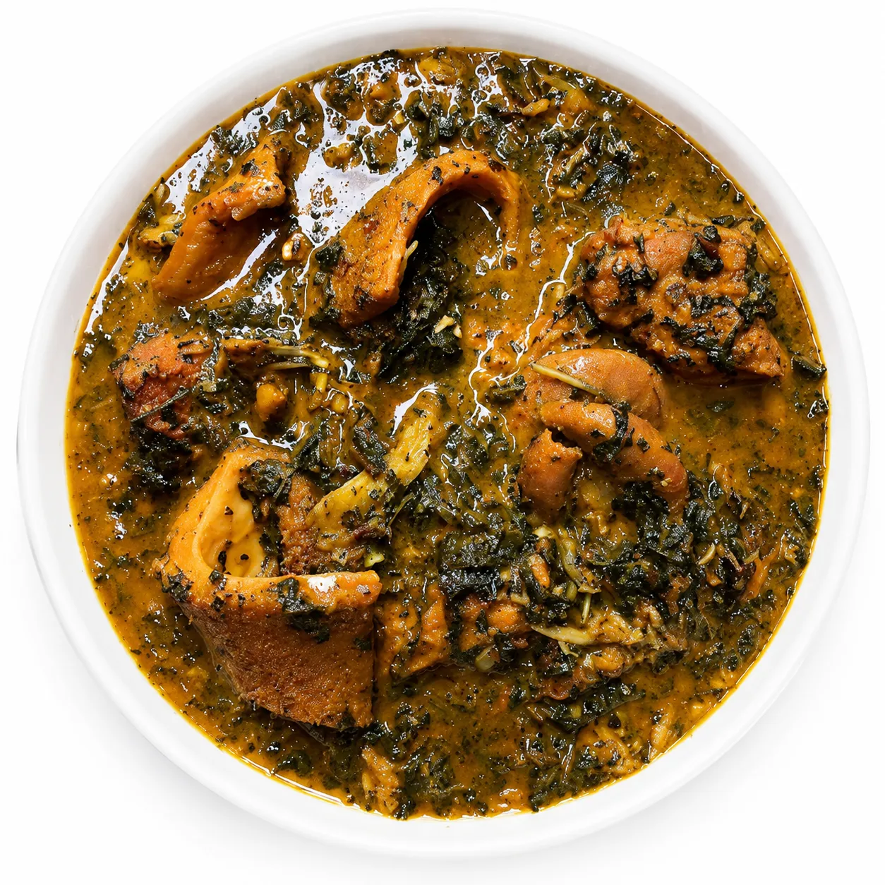 Pounded Yam and Egusi Soup at Akin's African Restaurant in Winnipeg's West End